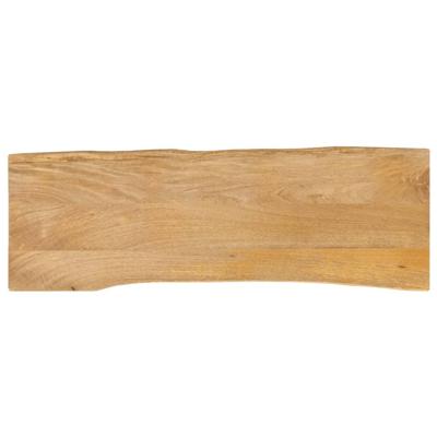 Tafelblad met natuurlijke rand 140x40x2,5 cm massief mangohout Tafelblad met natuurlijke rand 140x40x2,5 cm massief mangohout