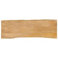 Tafelblad met natuurlijke rand 140x40x2,5 cm massief mangohout - thumbnail