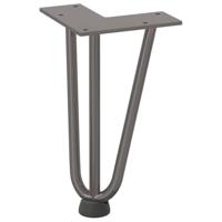 Haarspeld tafelpoten 4 st 20 cm massief staal naturel - thumbnail