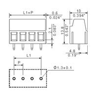 Weidmüller 9993300000 Klemschroefblok 2.5 mm² Aantal polen 4 Zwart 50 stuk(s) - thumbnail