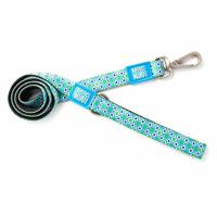 Short leash hondenriem, retro blue/xs van der Basch - Hortus - thumbnail