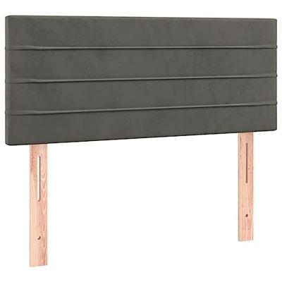 Hoofdbord LED 80x5x78/88 cm fluweel donkergrijs