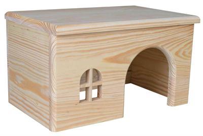 TRIXIE HUIS CAVIA HOUT SPIJKERVRIJ 28X18X16 CM