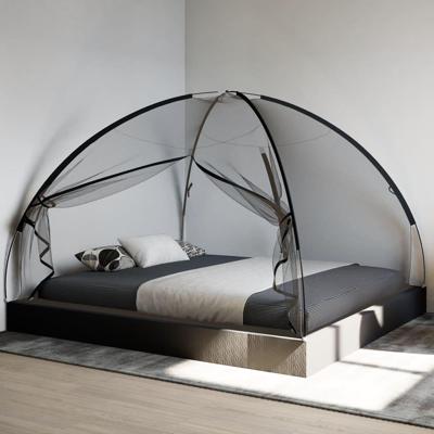 VidaXL Klamboe met deuren mongolia 220 gaas 200x180x135 cm zwart