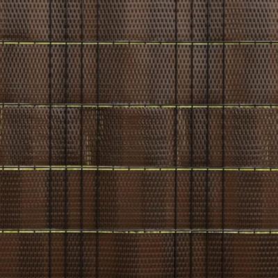 Balkonschermen 5 st 255x19 cm poly rattan bruin en zwart - thumbnail