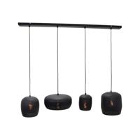 Urban Interiors Hanglamp 'Fez' 4-lamps, kleur Zwart - thumbnail