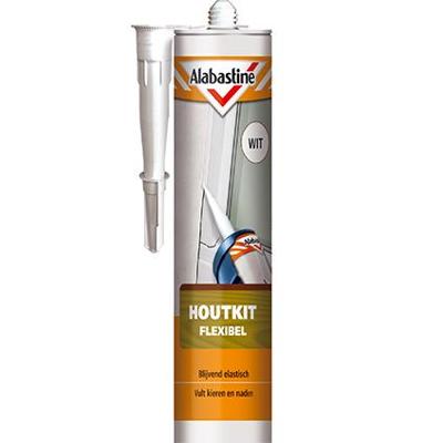 Houtkit Flexibel Wit 0,3L Alabastine - Alabastine Houtkit Flexibel Wit 0,3L Alabastine - Alabastine