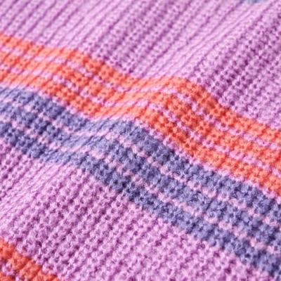 VidaXL Kindertrui gebreid met strepen 92 lila en roze