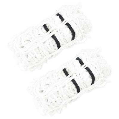 VidaXL Hooinetten 2 st 100x100 cm vierkant polypropeen wit