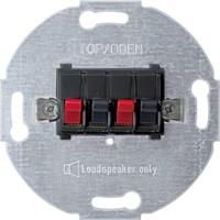 Merten 467014 Luidsprekerstekkerdoos Inzetstuk Antraciet 1 stuk(s) - thumbnail