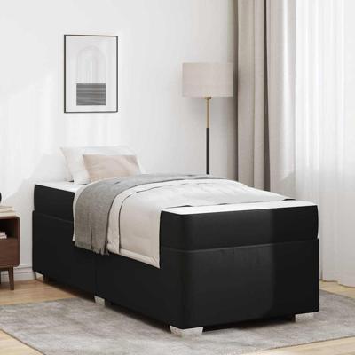 Bedframe Zwart 100 x 200 cm Kunstleer
