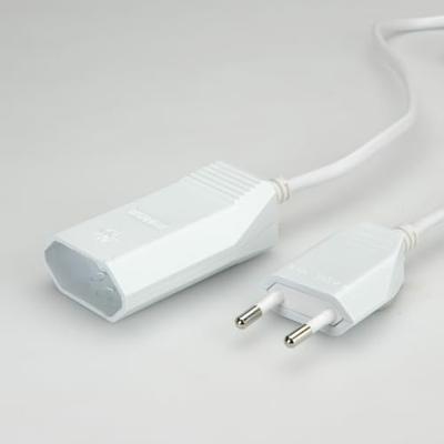 Bachmann 233.285 Stroom Verlengkabel 2.5 A Wit 3.00 m H03VVH2-F 2X 0,75 mm² Bachmann 233.285 Stroom Verlengkabel 2.5 A Wit 3.00 m H03VVH2-F 2X 0,75 mm²