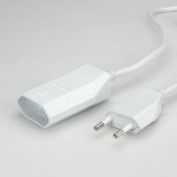 Bachmann 233.285 Stroom Verlengkabel 2.5 A Wit 3.00 m H03VVH2-F 2X 0,75 mm² - thumbnail