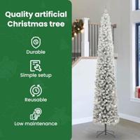 VidaXL Kunstkerstboom groen 300 cm pvc en staal en kunststof - thumbnail