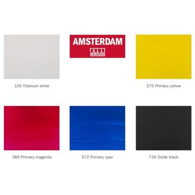 Amsterdam All Acrylics Amsterdam • standard series acrylic paint primary set 5x120 ml