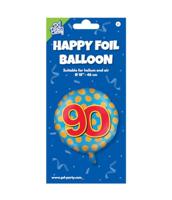 Paperdreams Happy folie ballon - 90 jaar - thumbnail