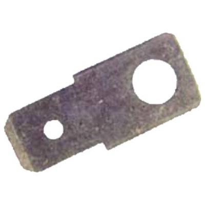 Intercable 181918 Platte stekker (male) Vertint Insteekbreedte: 6.3 mm Insteekdikte: 0.8 mm Ongeïsoleerd 1 stuk(s)