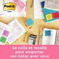 Memoblok post-it 654 76x76mm roze - thumbnail