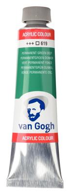 Van Gogh Acrylverf Tube 40 ml - Permanentgroen Donker 619