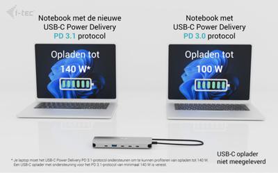 i-tec USB-C Metal Nano 3 140W dock - thumbnail