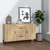 Dressoir 100x36x60 cm bewerkt hout sonoma eikenkleurig - thumbnail