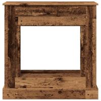 Haardombouw 90x30x90 cm bewerkt hout oud houtkleurig - thumbnail