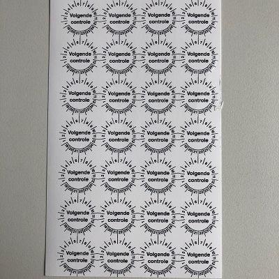 Etiket 20mm - volgende controle - 28stuk