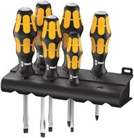 Wera 932/918/6 Schroevendraaierset Werkplaats 6-delig Plat, Kruiskop Pozidriv - thumbnail