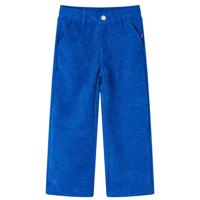 Kinderbroek 92 ribfluweel kobaltblauw - thumbnail