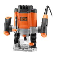 BLACK+DECKER KW1200EKA 1200W bovenfrees | 6 frezen | Parallelgeleider | Spantang | Kantgeleider | In koffer - KW1200EKA-QS - thumbnail