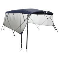 Biminitop 4 bogen met mesh zijwanden 243x(170-182)x137 cm - thumbnail