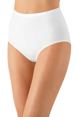 Dames Tailleslip 100% biologisch katoen - Hoge dames onderbroek - Dubbel kruisje