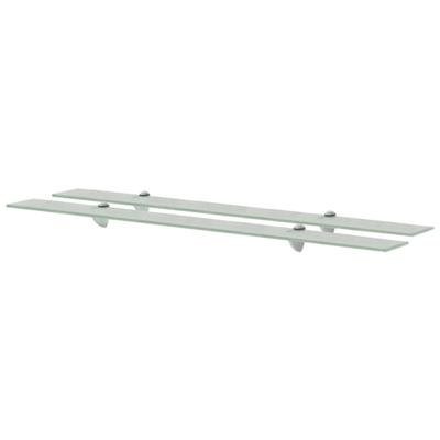 VidaXL Schappen zwevend 2 st 100x10 cm 8 mm glas