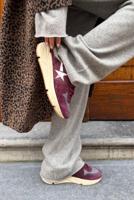 Golden Goose sneakers Running Sole GWF00927.F008154.40478 bordeaux/white/silver - thumbnail