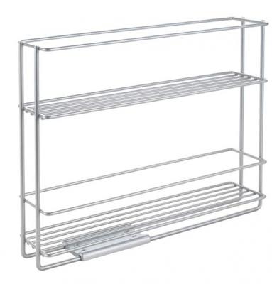 Metaltex space saver smart kitchen uitschuifbaar kruidenrek 6x28x22 cm zilver