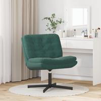 Draaibare Relaxstoel Donkergroen 63 x 75 x 76 cm Fluweel - thumbnail