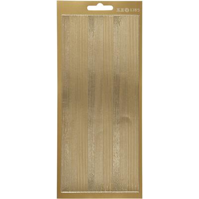Creativ Company Stickers, randen, vel 10x23 cm, goud, 1 vel