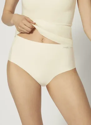 Dames Zero Feel Maxi slip - Naadloze dames taille slip - Hoge onderbroek met katoenen kruisje