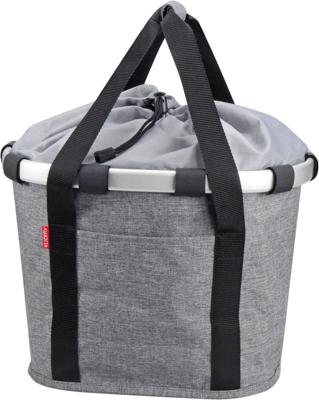 Klickfix Rixen & kaul shoppertas "bikebasket" shop.bag r&k bikebasket twist sliver