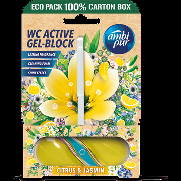 Ambi Pur WC Active GelBlock Citrus & Jasmin 45 g bij Jumbo
