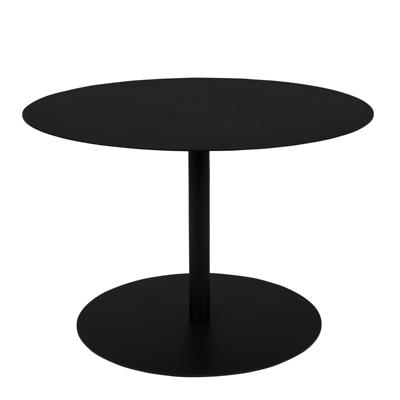 Zuiver Ronde Bijzettafel 'Snow' Staal, 60cm, kleur Zwart