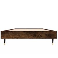 Bedframe zonder matras hout gerookt eikenkleurig 75x190 cm - thumbnail