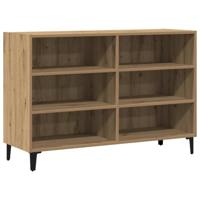 Dressoir 103,5x35x70 cm bewerkt hout artisanaal eikenkleurig - thumbnail