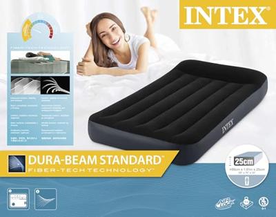 Intex 64146ND TWIN PILLOW REST CLASSIC AIRBED Luchtbed (l x b x h) 191 x 99 x 25 cm Zwart Intex 64146ND TWIN PILLOW REST CLASSIC AIRBED Luchtbed (l x b x h) 191 x 99 x 25 cm Zwart