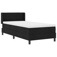 Boxspringbed met matras met matras Zwart 90 x 200 cm - thumbnail