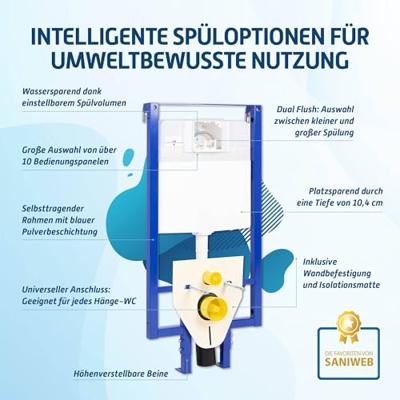 Ben Slim Flush extra ondiep inbouwreservoir incl. wandbevestiging en isolatiemat