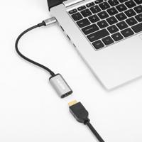 Manhattan USB 2.0 Adapter [1x USB-C stekker - 1x HDMI-bus] 4K@60Hz USB-C to HDMI-Adapter 15 cm - thumbnail