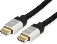 Equip 119380 hdmi 2.1 ultra high speed cable, hdmi type-a -> hdmi type-a, 48 gbit/s, arc, 1m, black - thumbnail