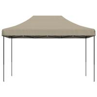 VidaXL Partytent inklapbaar pop-up 410x279x315 cm taupe - thumbnail