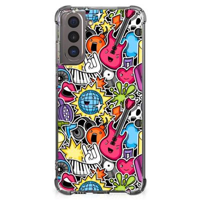 Samsung Galaxy S21 Anti Shock Bumper Case Punk Rock Samsung Galaxy S21 Anti Shock Bumper Case Punk Rock